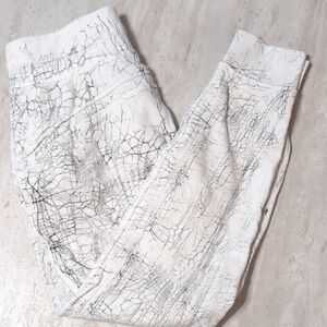 lululemon athletica White and Black Track Pants